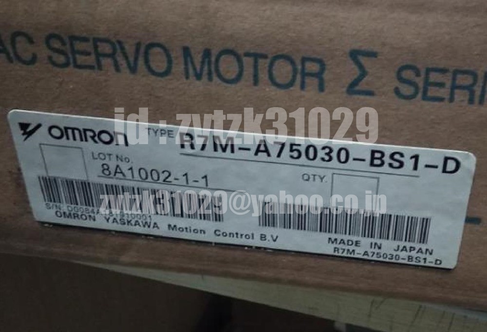 ◆送料無料◆新品 OMRON サーボモーター R7M-A75030-BS1-D ◆保証_画像1