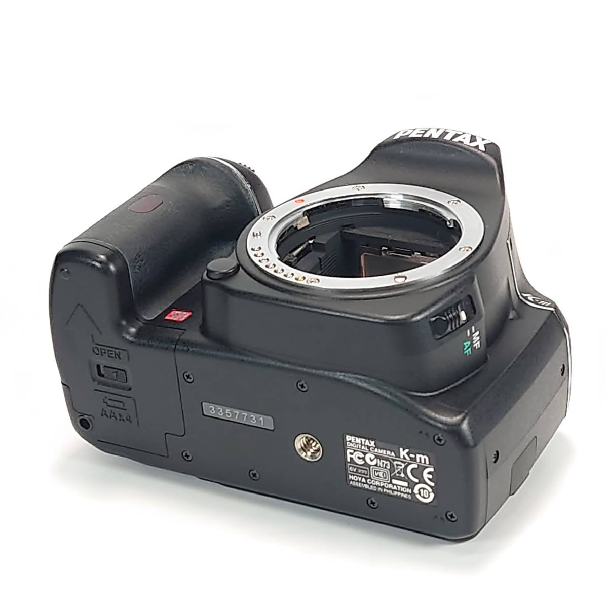単3使用機 PENTAX デジタル一眼レフカメラ K-m ダブルズームキット DA L 18-55mm F3.5-5.6 AL 50-200mm F4-5.6 ED APS-C ペンタックス_画像6