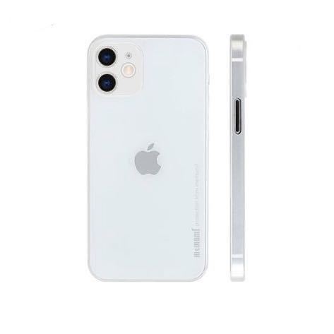 iPhone 12対応ケース 0.3㎜超薄型 memumi 全面保護カバー 指紋防止 傷付き防止 6.1インチ 人気ケースカバー (Trans-White)