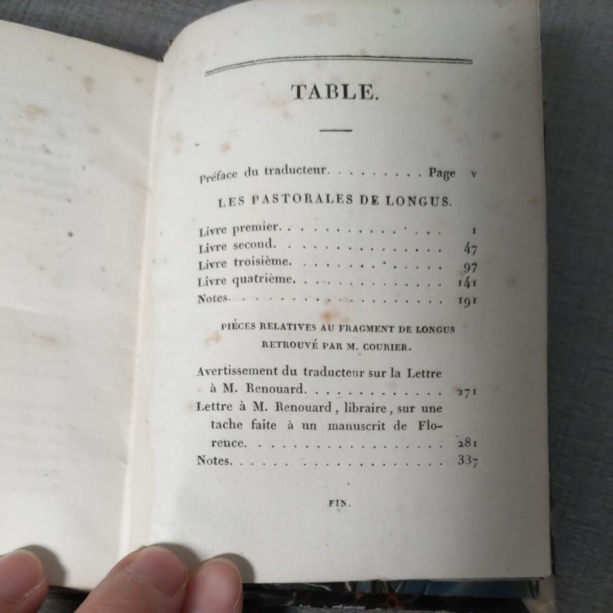 古書③★1825年 クーパス  洋書 古書 ラテン語 スペイン語 ロングスの牧歌 写本 羊皮紙 豆本 アンティーク 革製