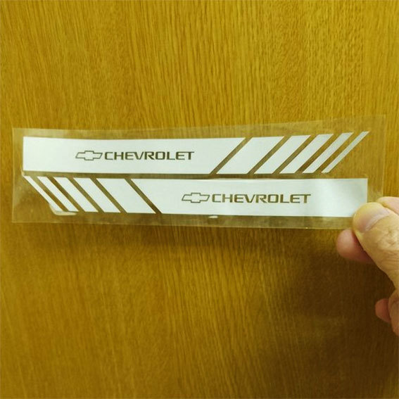 CHEVROLET Chevrolet door mirror sticker silver white ( white )1 set 