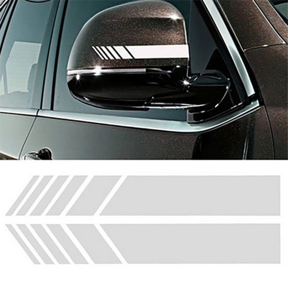 CHEVROLET Chevrolet door mirror sticker silver white ( white )1 set 