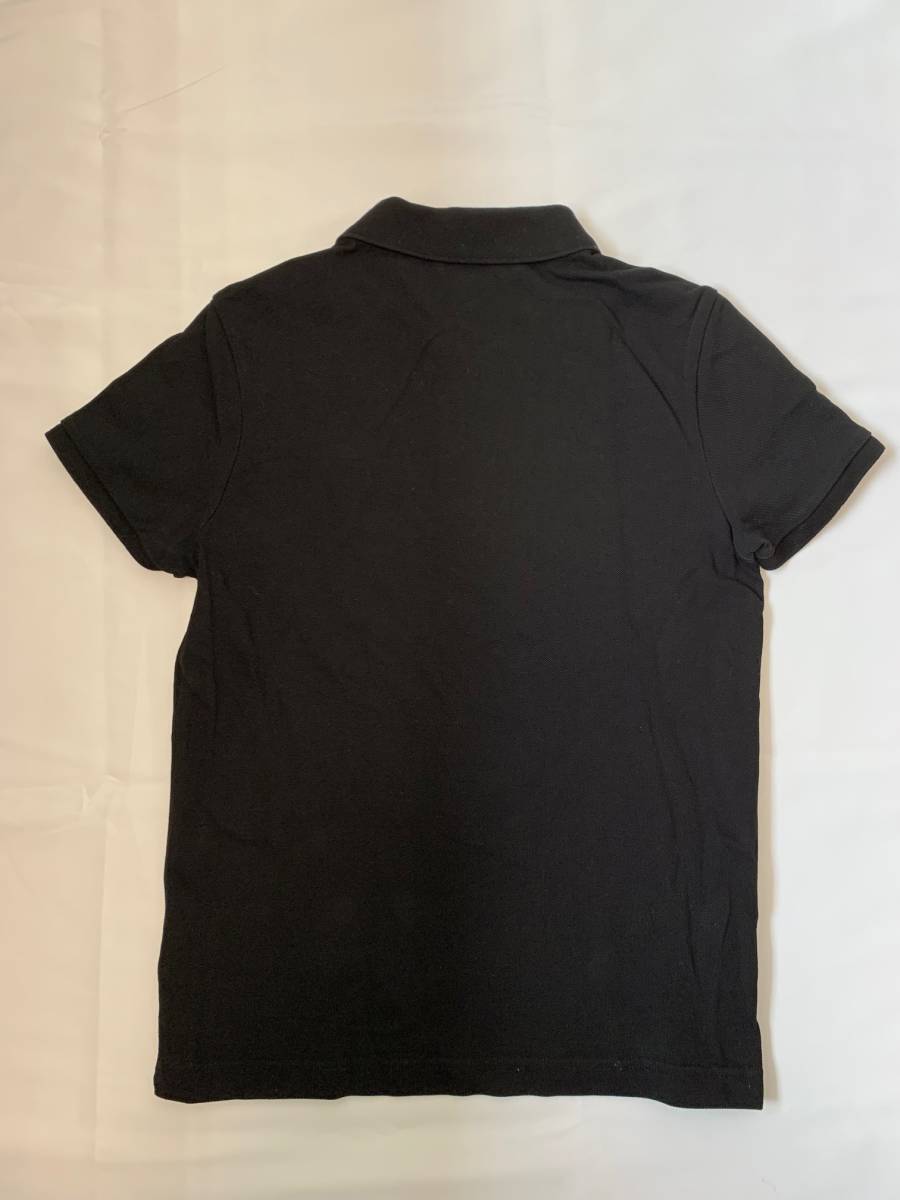 モンクレール　MONCLER ポロシャツ　カットソー　トップス　トリコロール　Sサイズ　黒　ブラック　無地_画像9