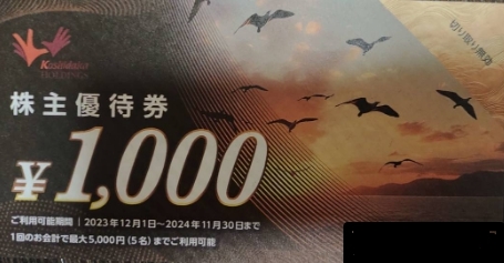 最新 コシダカ 株主優待券 20,000円分 まねきねこ ワンカラ まねきの湯 2024年11月30日まで 匿名配送 ネコポス_画像1