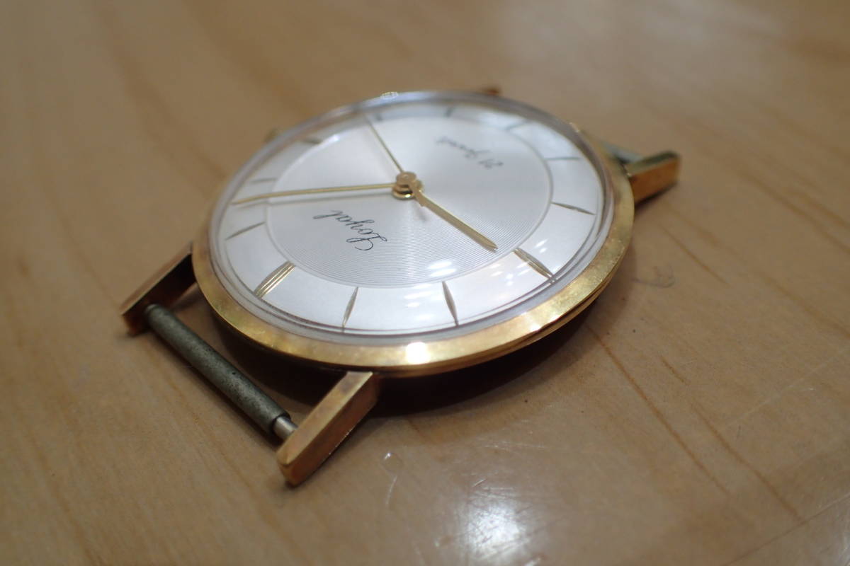 激レア/未使用 デッドストック ◆スイス製 ロイヤル/Royal ツートン文字盤 手巻きメンズ腕時計_画像8