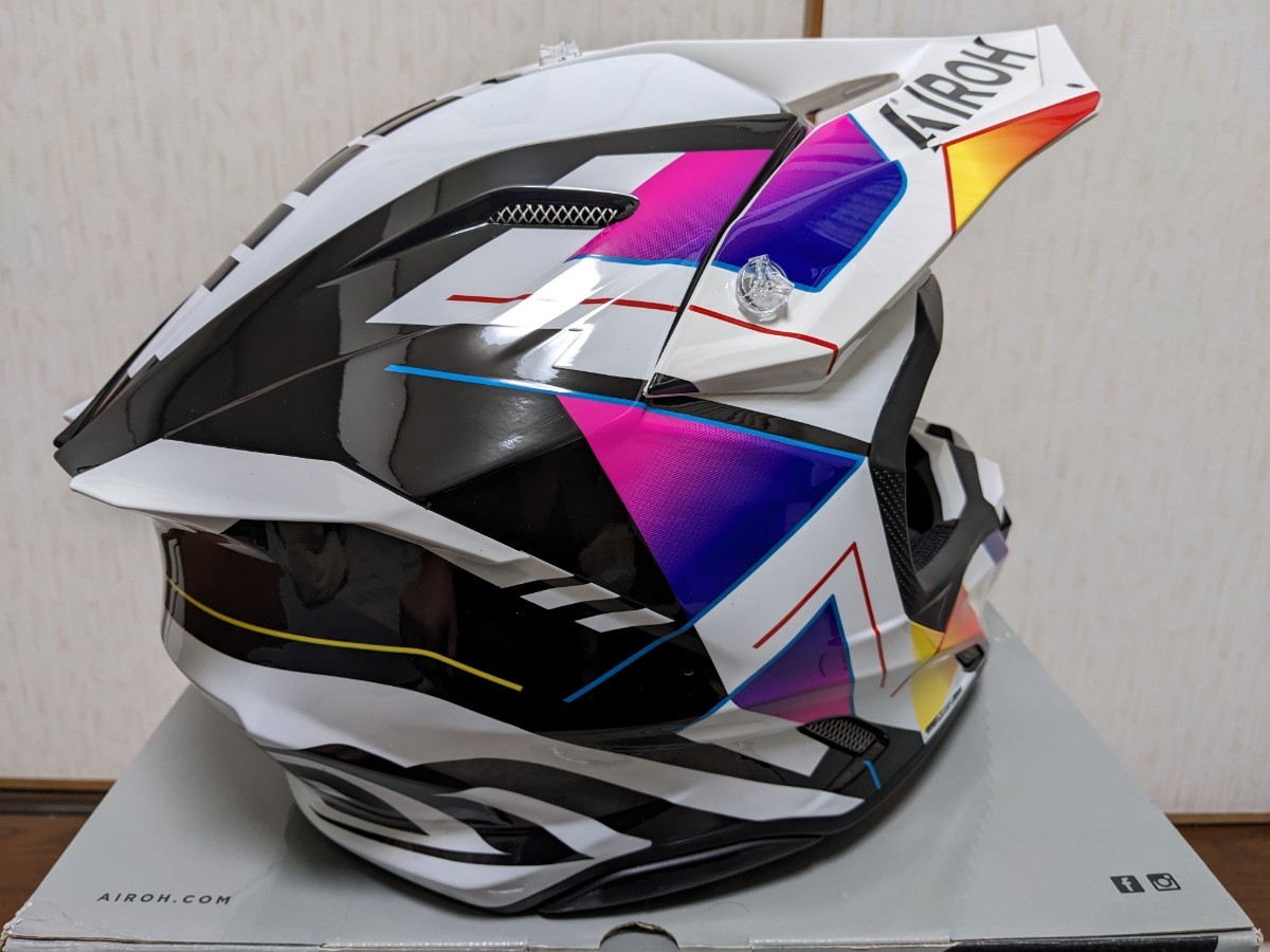 【ニューモデル 2024】Airoh ツイスト 3 Мサイズ オフロードヘルメット ヘルメット モトクロス エンデューロ 林道ツーリングの画像5