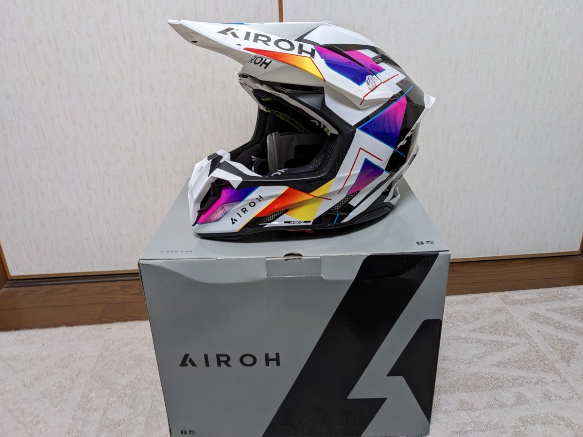 【ニューモデル 2024】Airoh ツイスト 3 Мサイズ オフロードヘルメット ヘルメット モトクロス エンデューロ 林道ツーリングの画像7