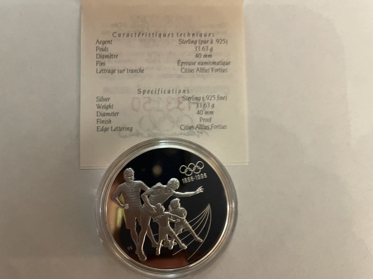 rare 1896-1996 IOC modern times Olympic 100 year memory coin rare 1896-1996 IOC modern times Olympic 100 year memory coin