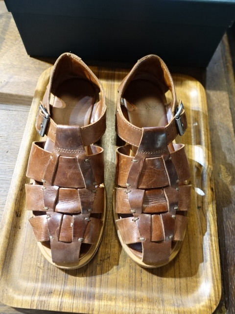 パラブーツ　レザー　シューズ　PACIFIC / SPORT MIEL VEGETAL MARRON 123317 サイズ40_画像1