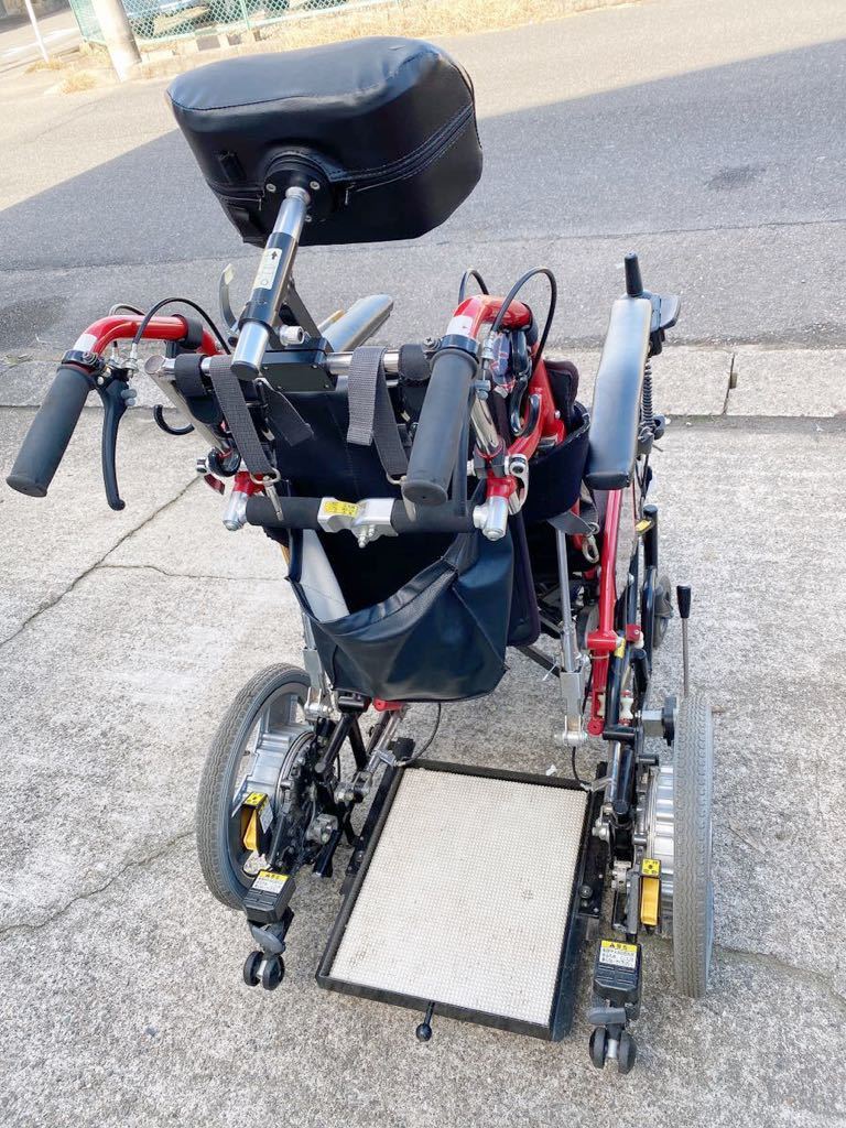ヤマハ XOF1 電動車椅子 介護用品 車いす リクライニング バッテリー付き 介護 YAMAHA 車椅子 リチウムイオン 電池_画像3