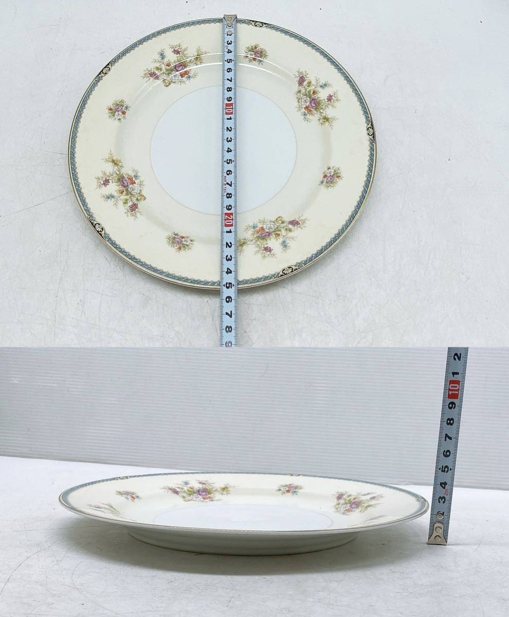  редкость Old Noritake Noritake 9 шт. комплект maru ki печать большая тарелка plate средняя тарелка цветок узор Япония керамика день . античный retro золотая краска коллекция 