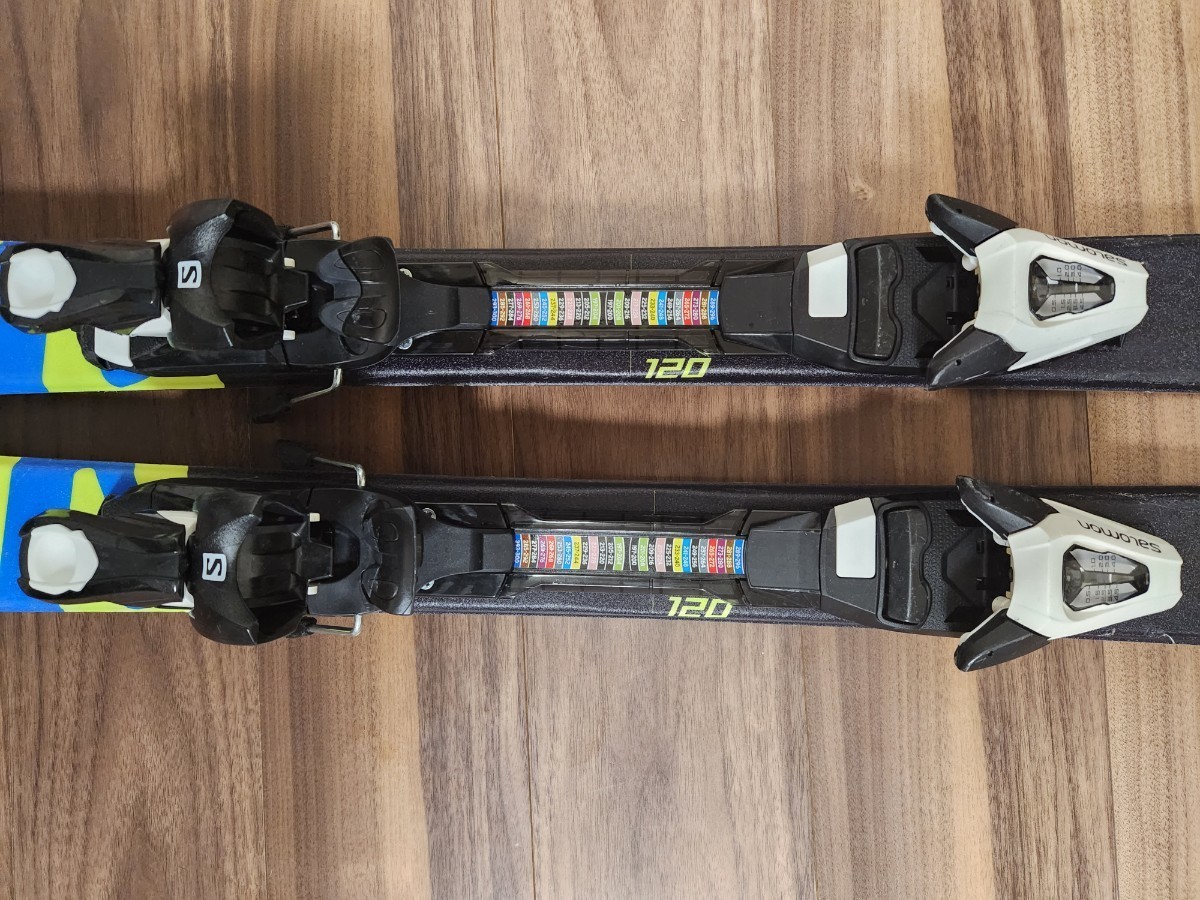 【最終価格　売り切り】サロモン　ジュニアスキー板　X RACE JR 120cm ビンディング付き　送料無料！ _画像4
