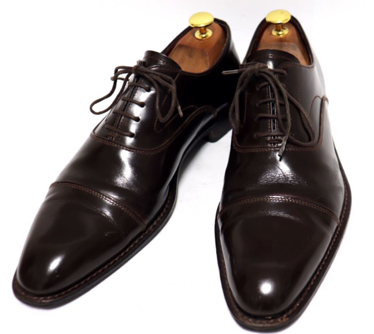 人気ブランド　KENFORD 25㎝　ビジネスシューズ 外羽根　ブラウン　高級靴　本革　フォーマル　紳士靴　レザー　メンズ　送料無料！
