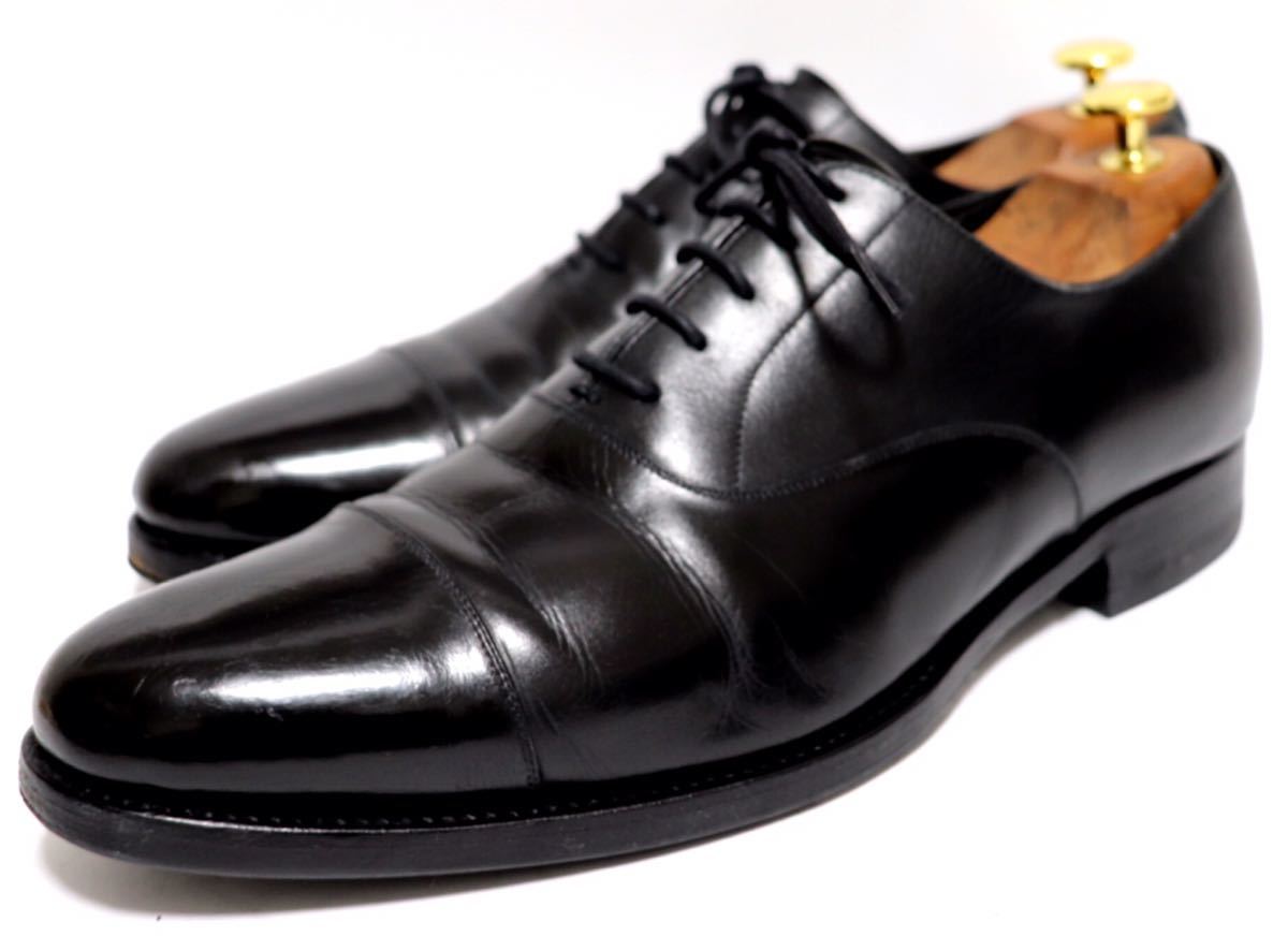 [良品] UNITED ARROWS 9 27㎝　ビジネスシューズ ストレート　外羽根　ブラック　高級靴　本革　レザー　フォーマル　紳士靴　送料無料！_画像1