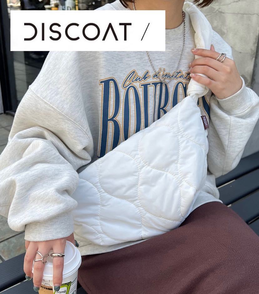 【Discoat (ディスコート)】 ホワイト　メッセンジャーバック_画像1