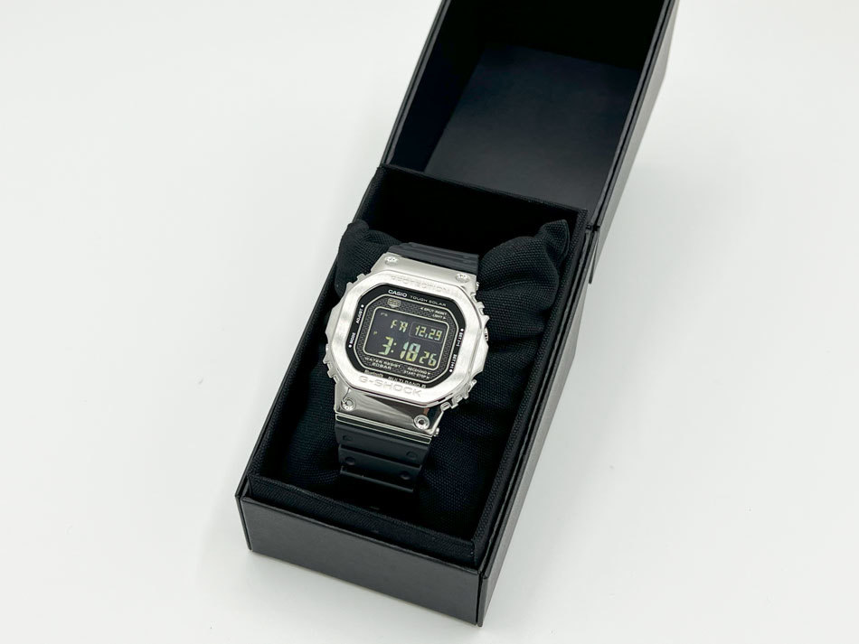 CASIO カシオ G-SHOCK Gショック フルメタル メンズウォッチ タフソーラー スマートフォンリンク GMW-B5000-1JF 超美品_画像9