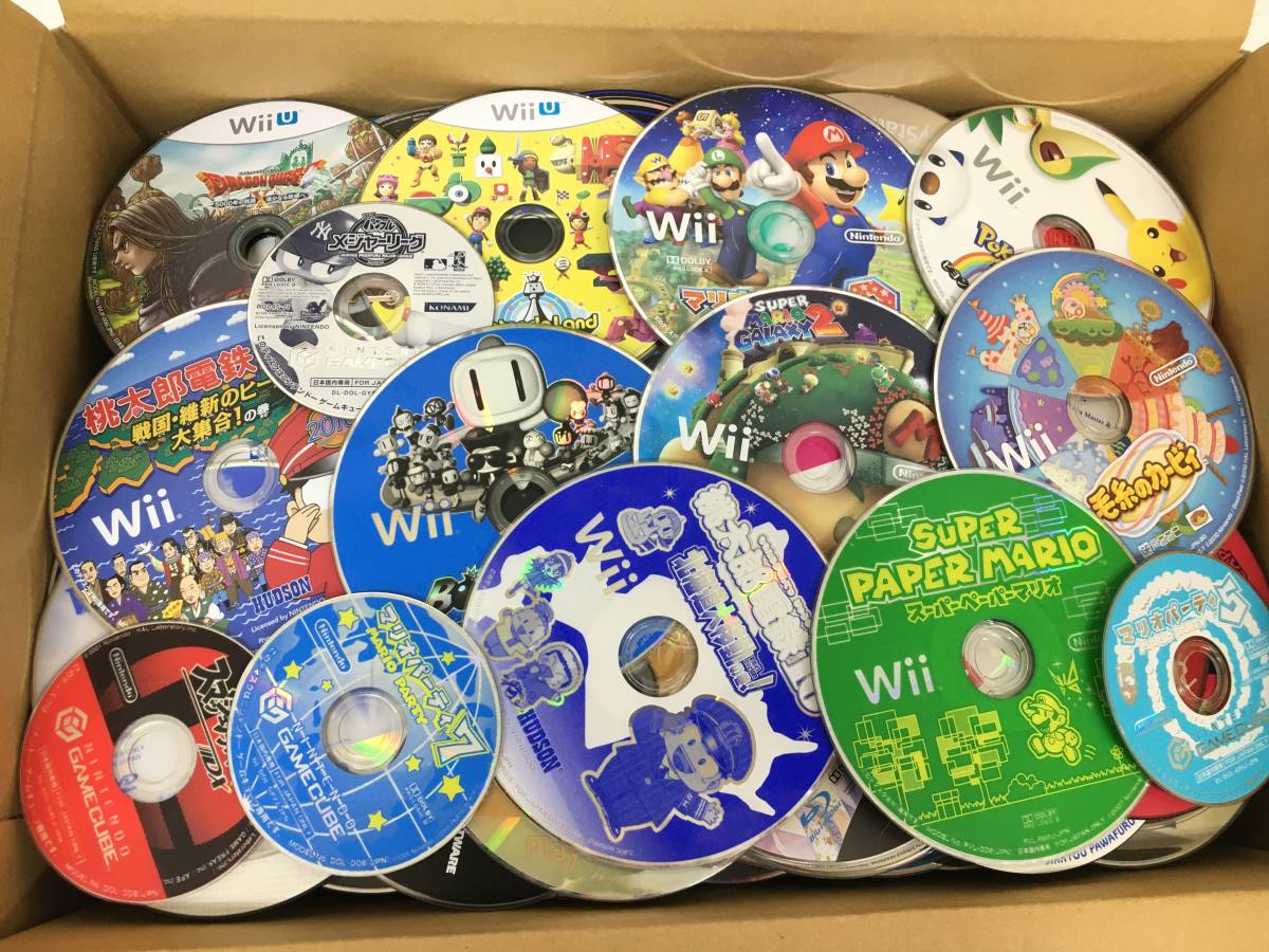 PS3/PS2/Wii/WiiU/GC/XBOX360など ソフト ディスクのみ 約300枚 大量 まとめ 動作未確認 ジャンク 桃太郎電鉄/カービィ他【z5-770/0/0】_画像1