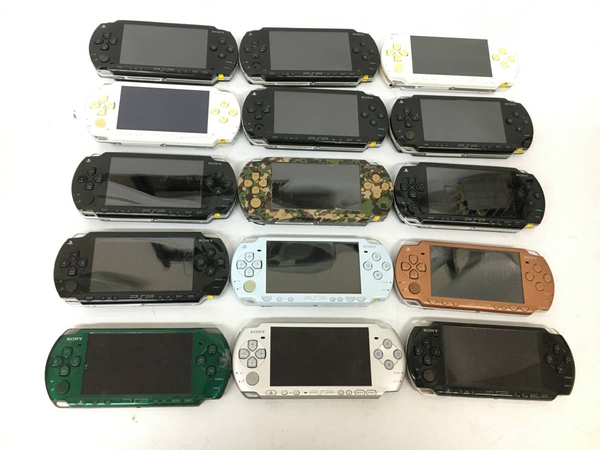 PSP 本体 15台セット PSP-3000/2000/1000 動作未確認 ジャンク まとめ売り SONY プレイステーション ポータブル【z1-416/0/0】_画像1