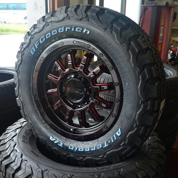 200系 ハイエース レジアス 16インチ タイヤホイール 4本セット BF グッドリッチ T/A KO2 215/70R16 リフトアップ仕様 PCD139.7 6穴_画像5