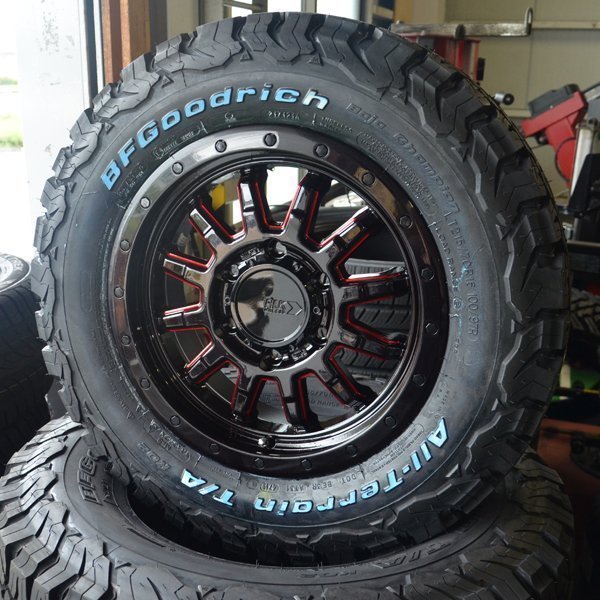 200系 ハイエース レジアス 16インチ タイヤホイール 4本セット BF グッドリッチ T/A KO2 215/70R16 リフトアップ仕様 PCD139.7 6穴_画像4