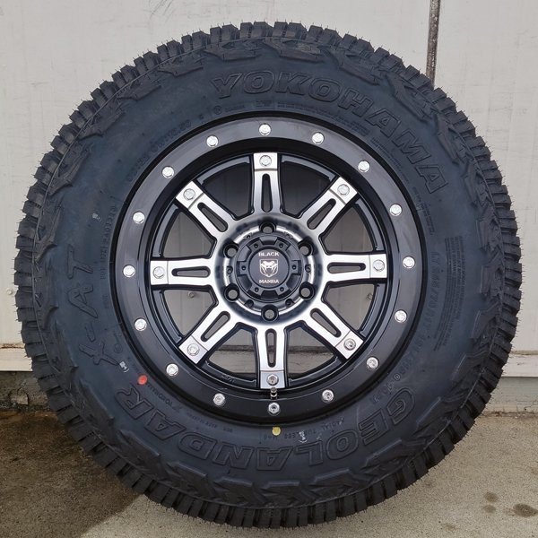 ヨコハマ ジオランダー X-AT 17インチ ハイラックス プラド FJクルーザー 265/65R17 265/70R17 新品 タイヤホイール4本セット 純正車高装着_画像3