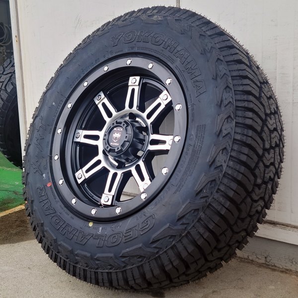 ヨコハマ ジオランダー X-AT 17インチ ハイラックス プラド FJクルーザー 265/65R17 265/70R17 新品 タイヤホイール4本セット 純正車高装着_画像2