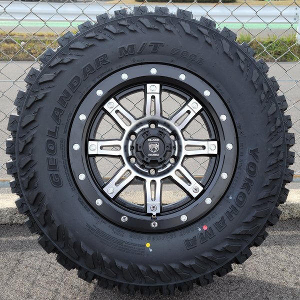 YOKOHAMA GEOLANDAR MT 17インチ ハイラックス プラド FJクルーザー 265/65R17 265/70R17 新品 タイヤホイール 4本セット 純正車高装着可_画像9