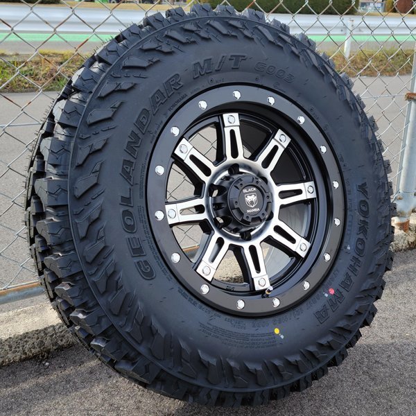 YOKOHAMA GEOLANDAR MT 17インチ ハイラックス プラド FJクルーザー 265/65R17 265/70R17 新品 タイヤホイール 4本セット 純正車高装着可_画像7