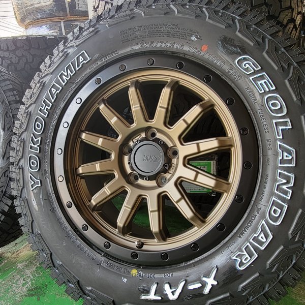 新品 16インチ タイヤホイール 4本セット ヨコハマ ジオランダー X-AT 235/70R16 デリカD5 デリカ D5 RAV4 ラブフォー CX5 CX-5 16x7.5J+35_画像1