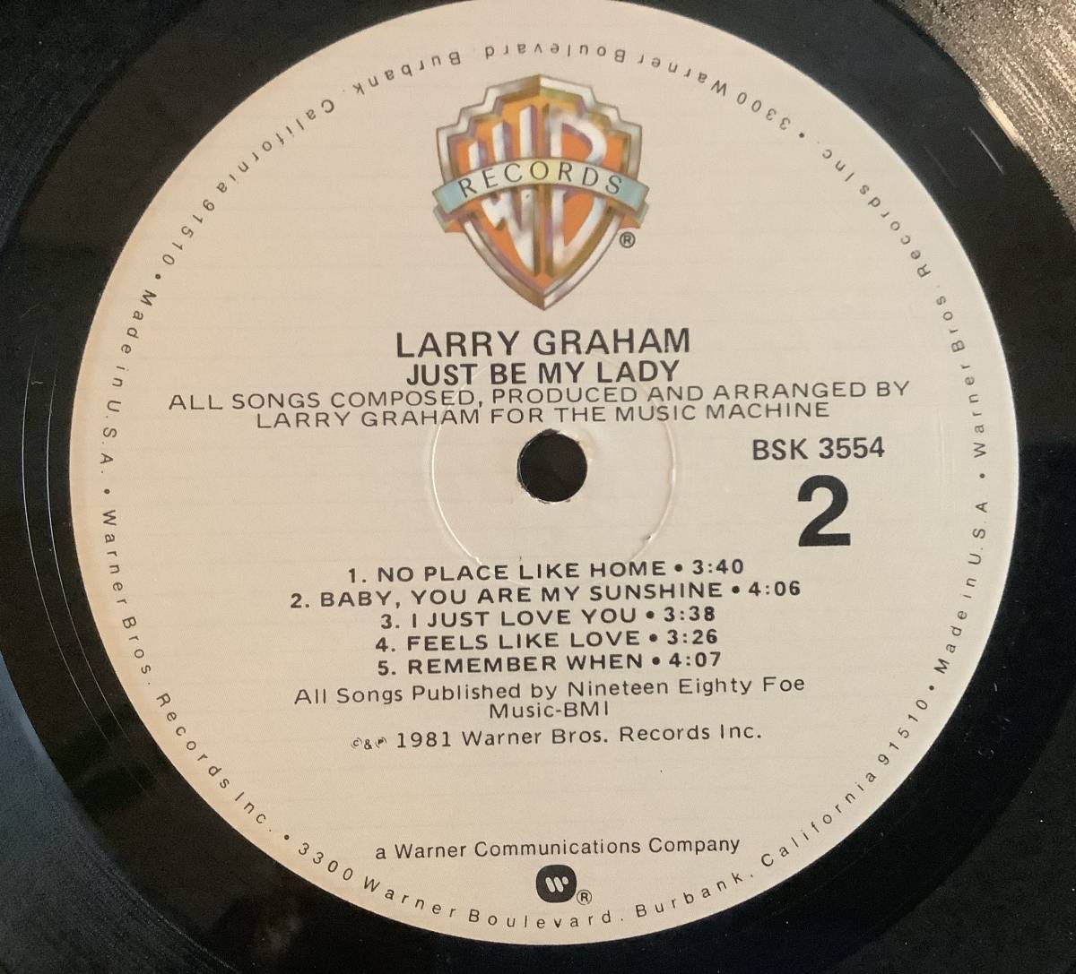 【送料込】【US Original LP 2枚セット】Larry Graham - One In A Million 1980 / Just Be My Lady1981_画像6