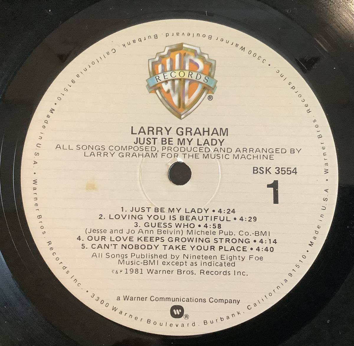 【送料込】【US Original LP 2枚セット】Larry Graham - One In A Million 1980 / Just Be My Lady1981_画像5