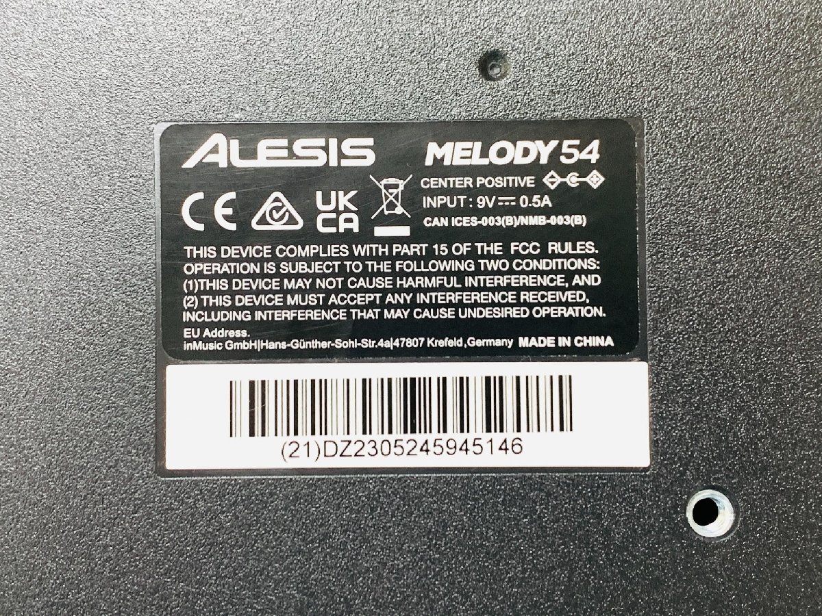 美品■Alesis 電子キーボード 54鍵盤 Melody 54 スピーカー内蔵 初心者 練習_画像7