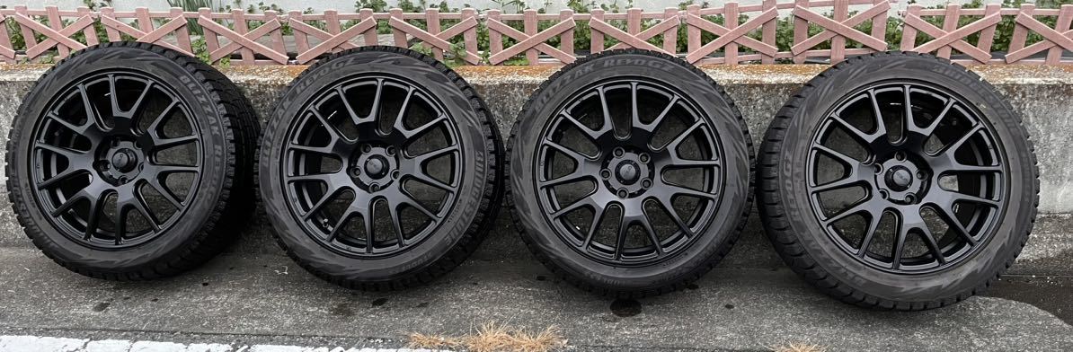 【美品】225/50R/17 スタッドレスタイヤ ホイール付 17インチ 7.5J＋48 4本セット_画像1