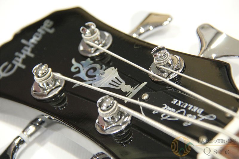 [良品] Epiphone Les Paul Deluxe Bass パワフルな中低域のレスポールベース [VJ038]_画像10