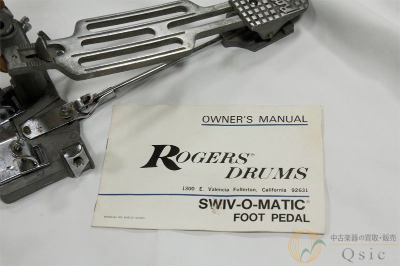 [ б/у ] Rogers Swiv-O-Matic Foot Pedal Rogers фирменный Vintage педаль [VJ287]