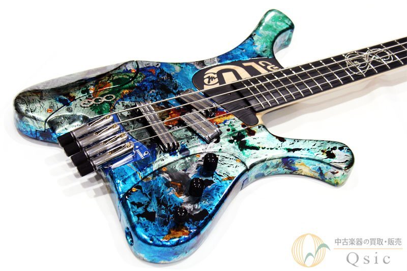 [極美品] EGO Guitar EGO BASS 4 Summer Night 革新的デザインのヘッドレスベース！ [XJ454]