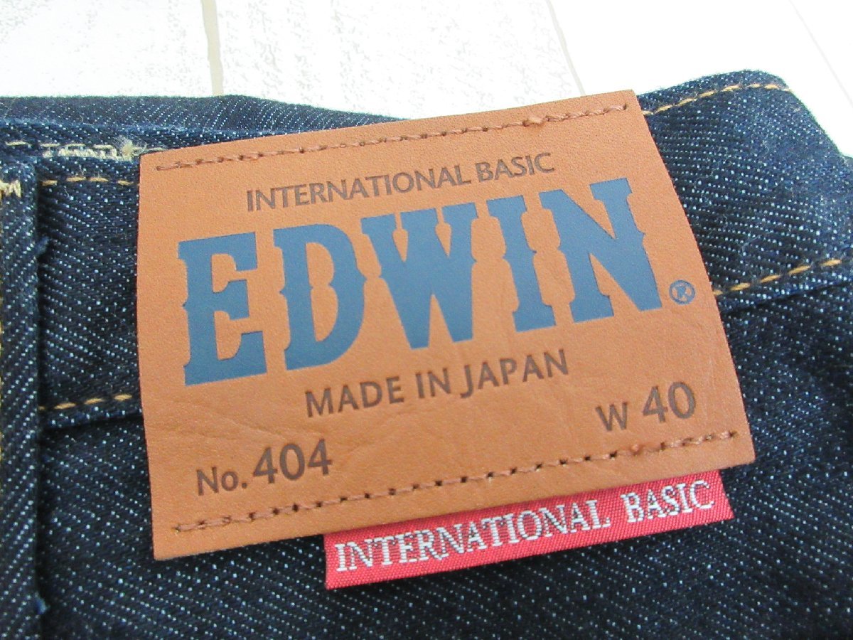 EDWIN/エドウィン：404 ルーズストレート デニムパンツ W40 ビッグサイズ ジーンズ 日本製 メンズ/未使用_画像4