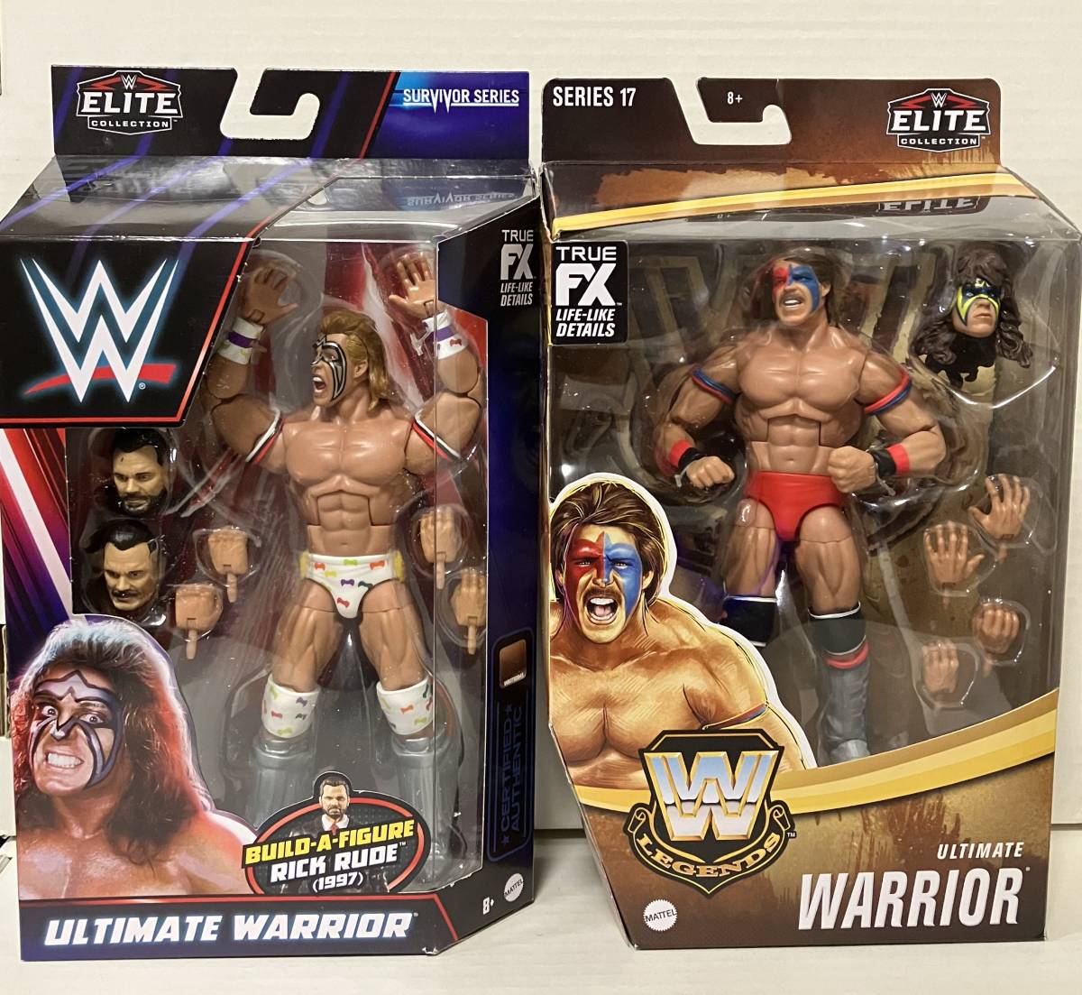 WWE Mattel Elite Dingo Ultimate Warrior アルティメット・ウォリアー マテル WWF プロレスフィギュア 2個セット_画像1
