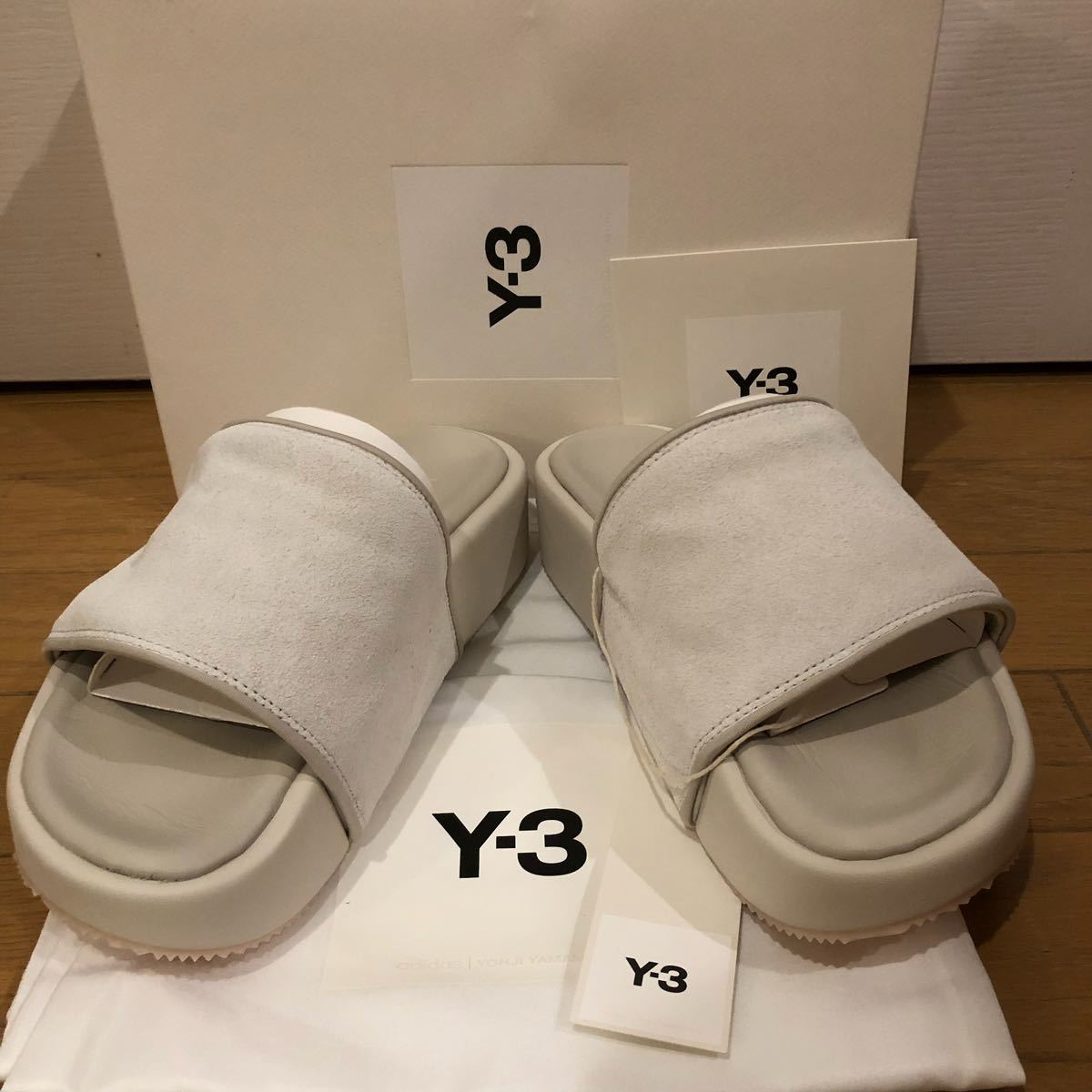 [未使用]Y-3 slide black ワイスリー adidas　サンダル_画像1