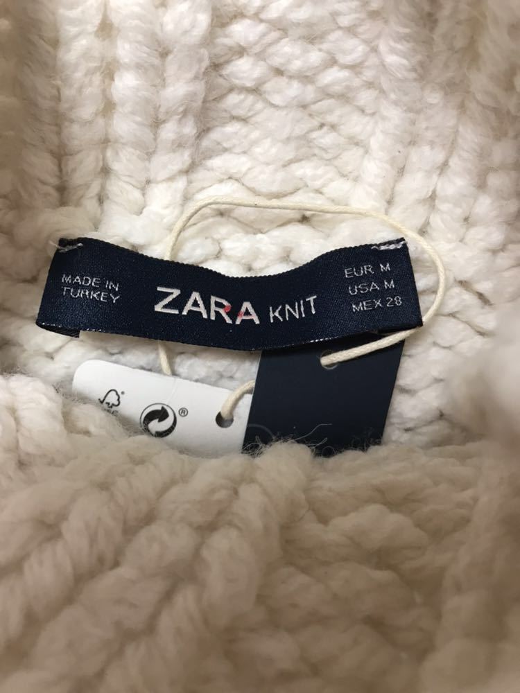 ZARA Zara с высоким воротником кабель вязаный молдинг 181128