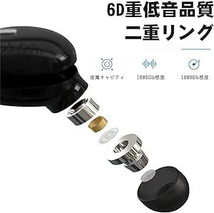 ブラック Bluetooth イヤホン ワイヤレス 片耳 完全ワイヤレス ヘッドセット 4時間連続再生 超小型 超軽量 ブルート_画像3