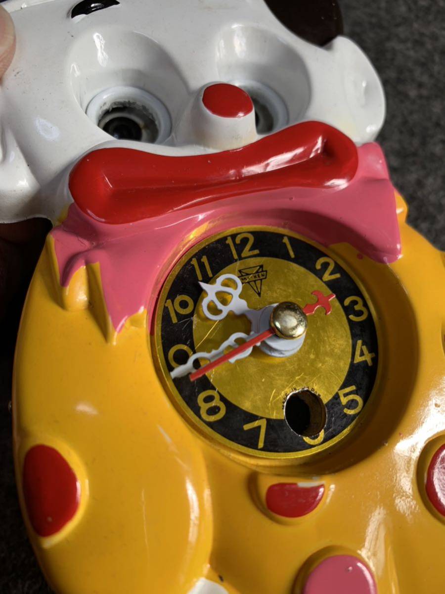 ミケン MIKEN ピエロ 掛時計 クォーツ改造品 リメイク時計 レトロ からくり 柱時計 昭和レトロ_画像6