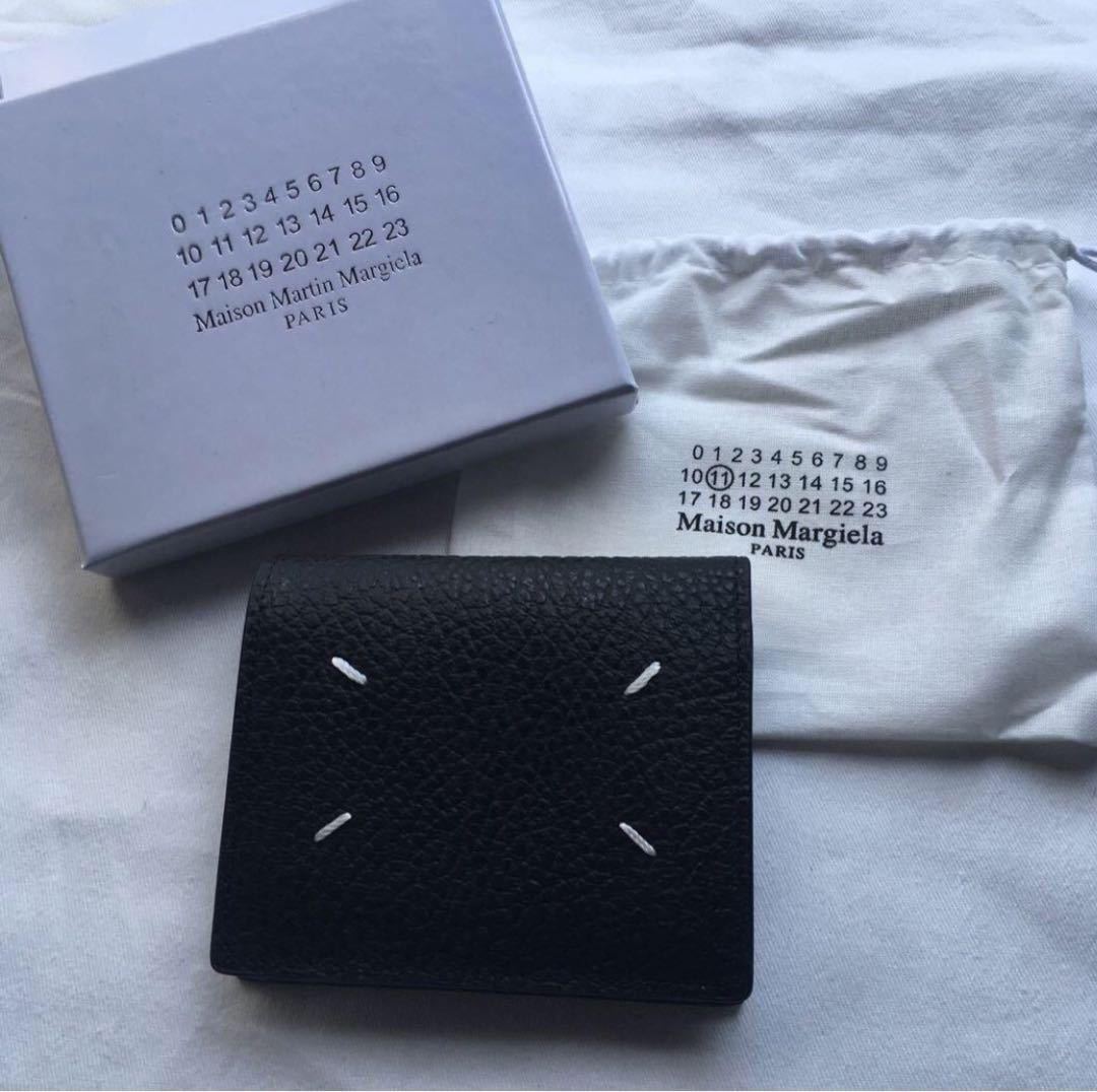 新品未使用 Maison Margiela メゾンマルジェラ 二つ折り財布ブラック 財布 _画像1