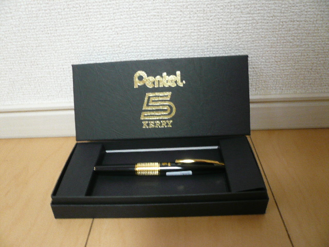 ぺんてるケリー/Pentel５ 旧ロゴ 幻のゴールドケリー復刻 - 文具