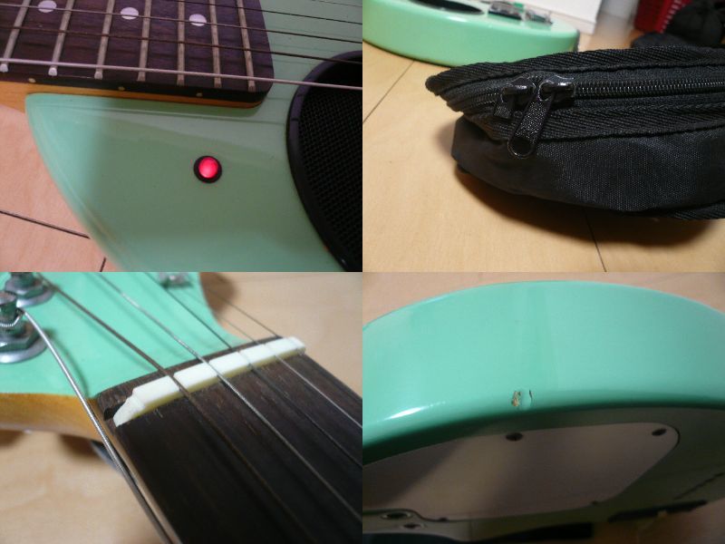フェルナンデス FERNANDES アンプ内蔵ギター ZO-3 ぞうさん グリーン ソフトケース付き!_画像10