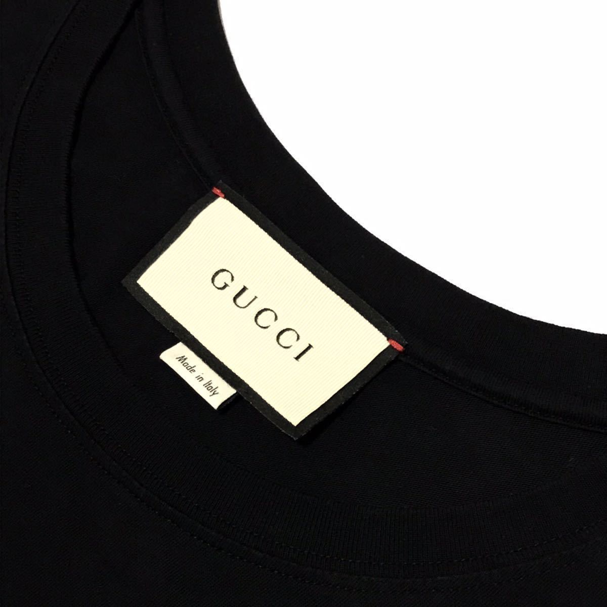 【グッチ】本物 GUCCI ロゴ Tシャツ トップス サイズS コットン100% 男性用 メンズ イタリア製_画像3