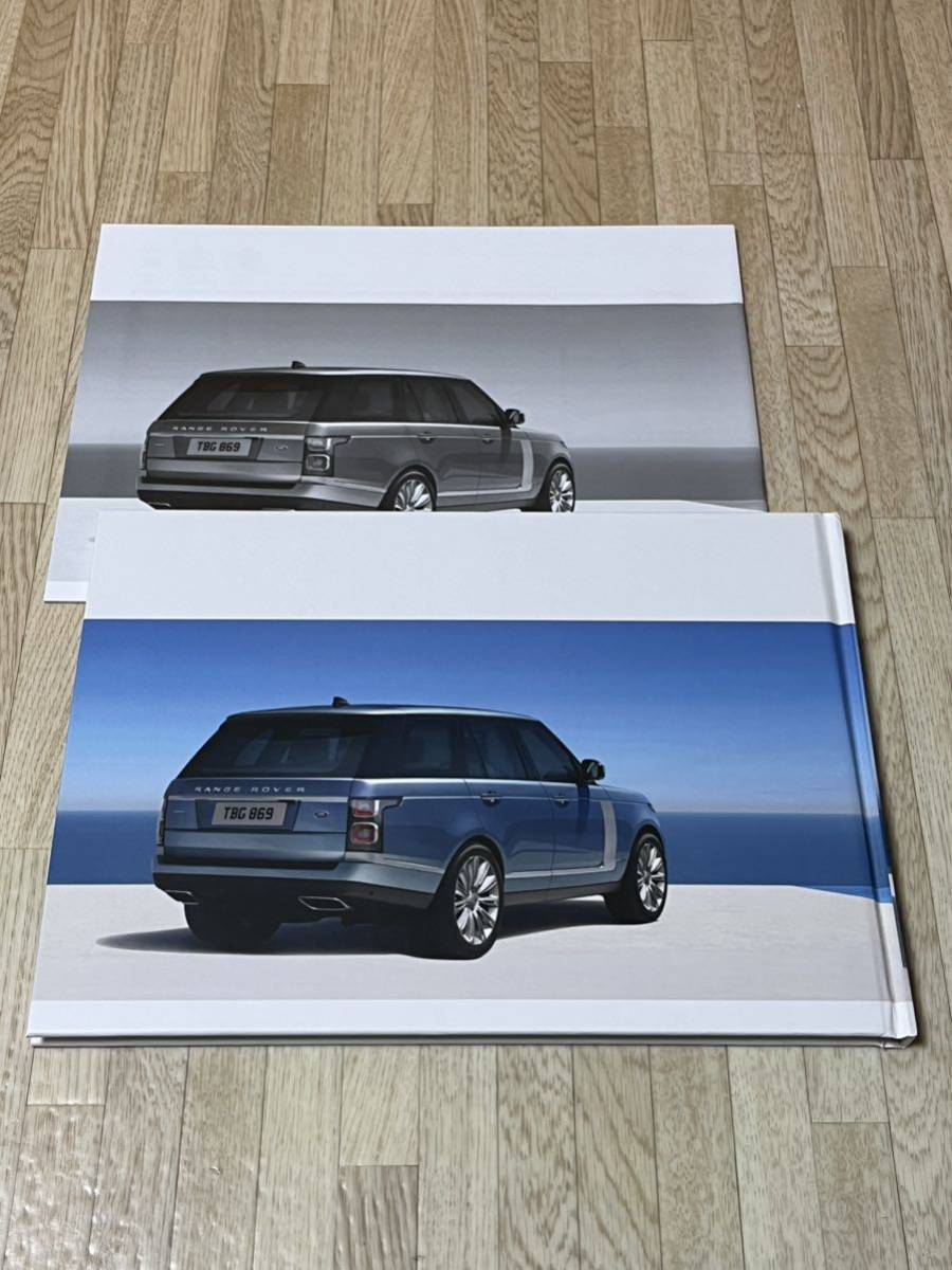 [ unused ] beautiful goods 2018 year 12 month Land Rover Range Rover hard cover thickness . main catalog & data information 2 new goods 2 point set *