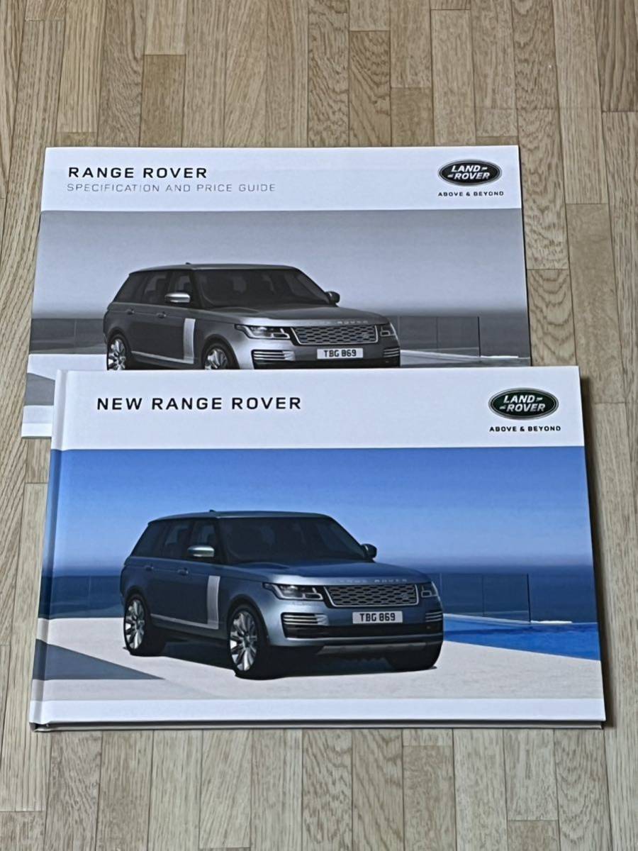 [ unused ] beautiful goods 2018 year 12 month Land Rover Range Rover hard cover thickness . main catalog & data information 2 new goods 2 point set *