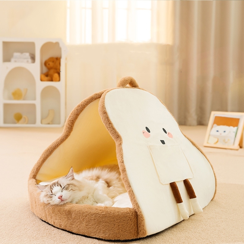 猫 犬 ベッド ふわふわ　暖か もこもこ　キャット　ペット用品 ペットハウス　滑り止め　クッション マット柔らかい　秋冬 Sサイズ_画像8