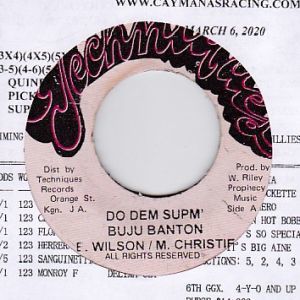Epレコード　M. CHRISTIE, BUJU BANTON & E. WILSON / DO DEM SUPM' (STALAG)_画像1